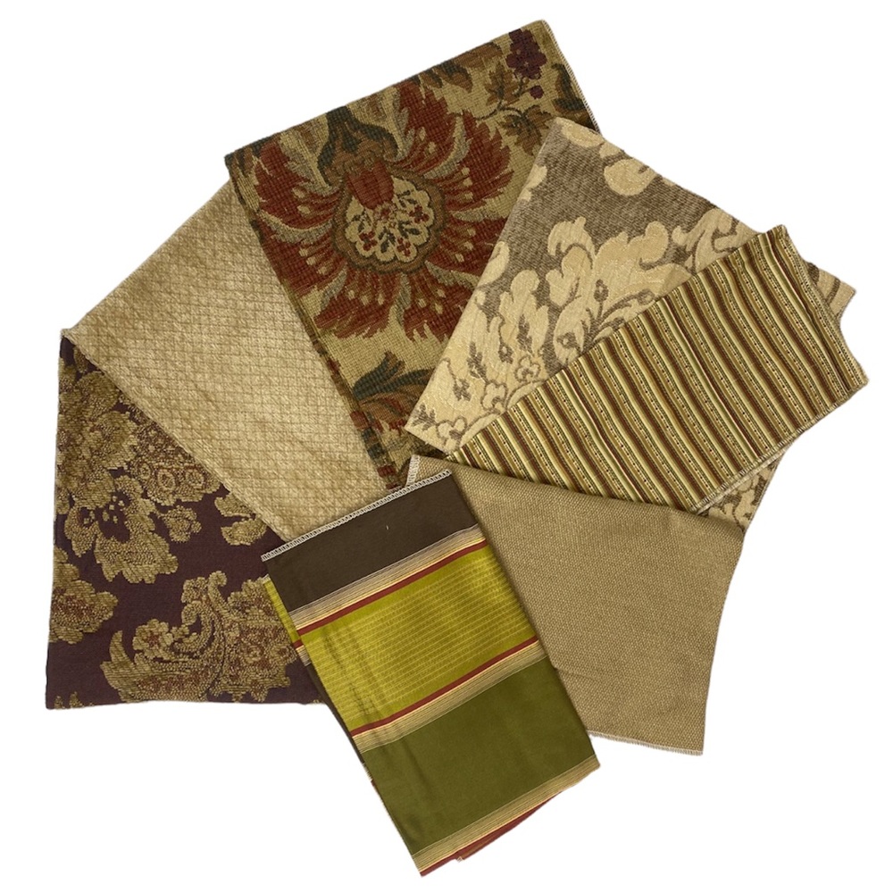 Fabric Remnants Lot Premium Upholstery Brocade Damask Sewing Craft Material DIY - Picture 6 of 13